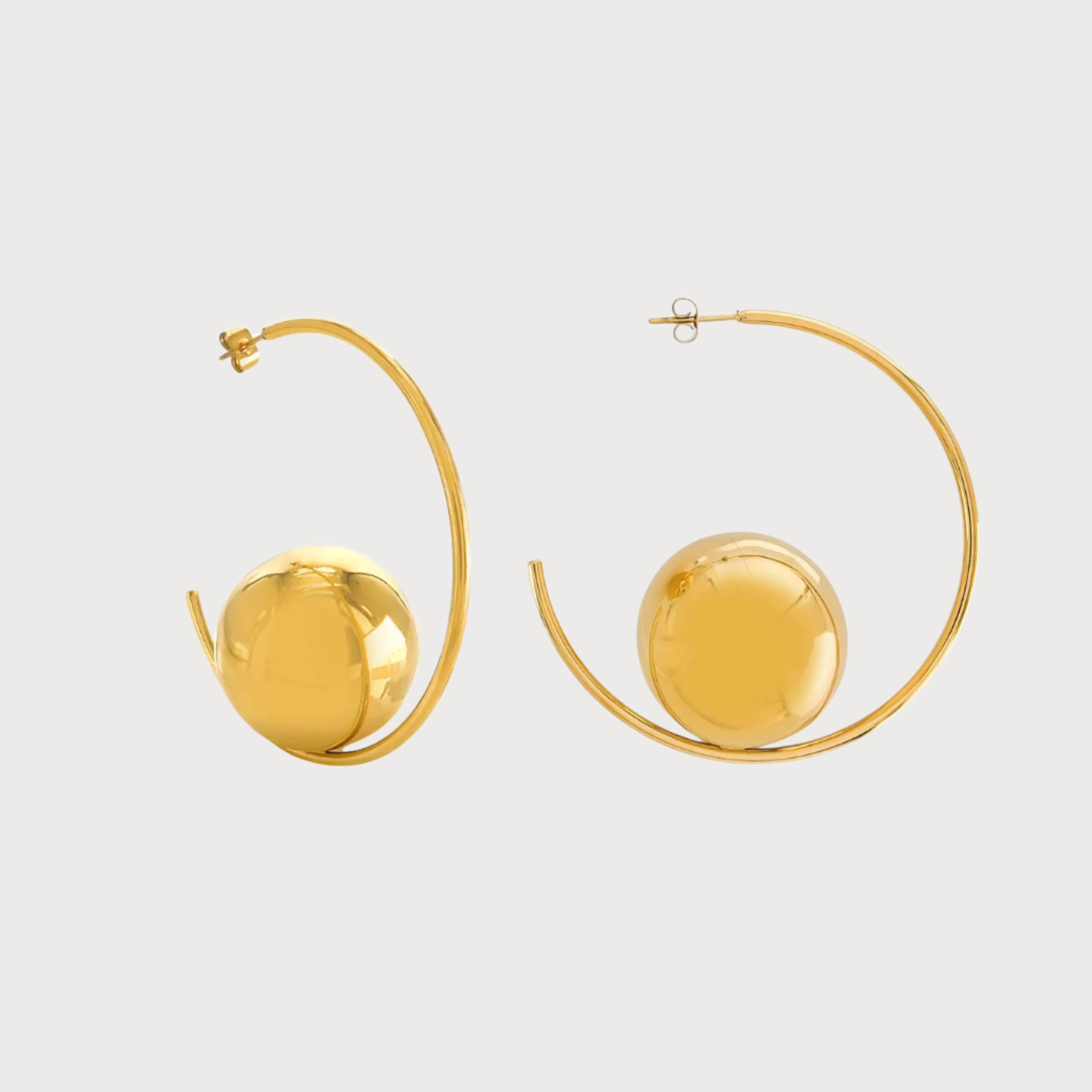 Solis Gold Hoop Earrings
