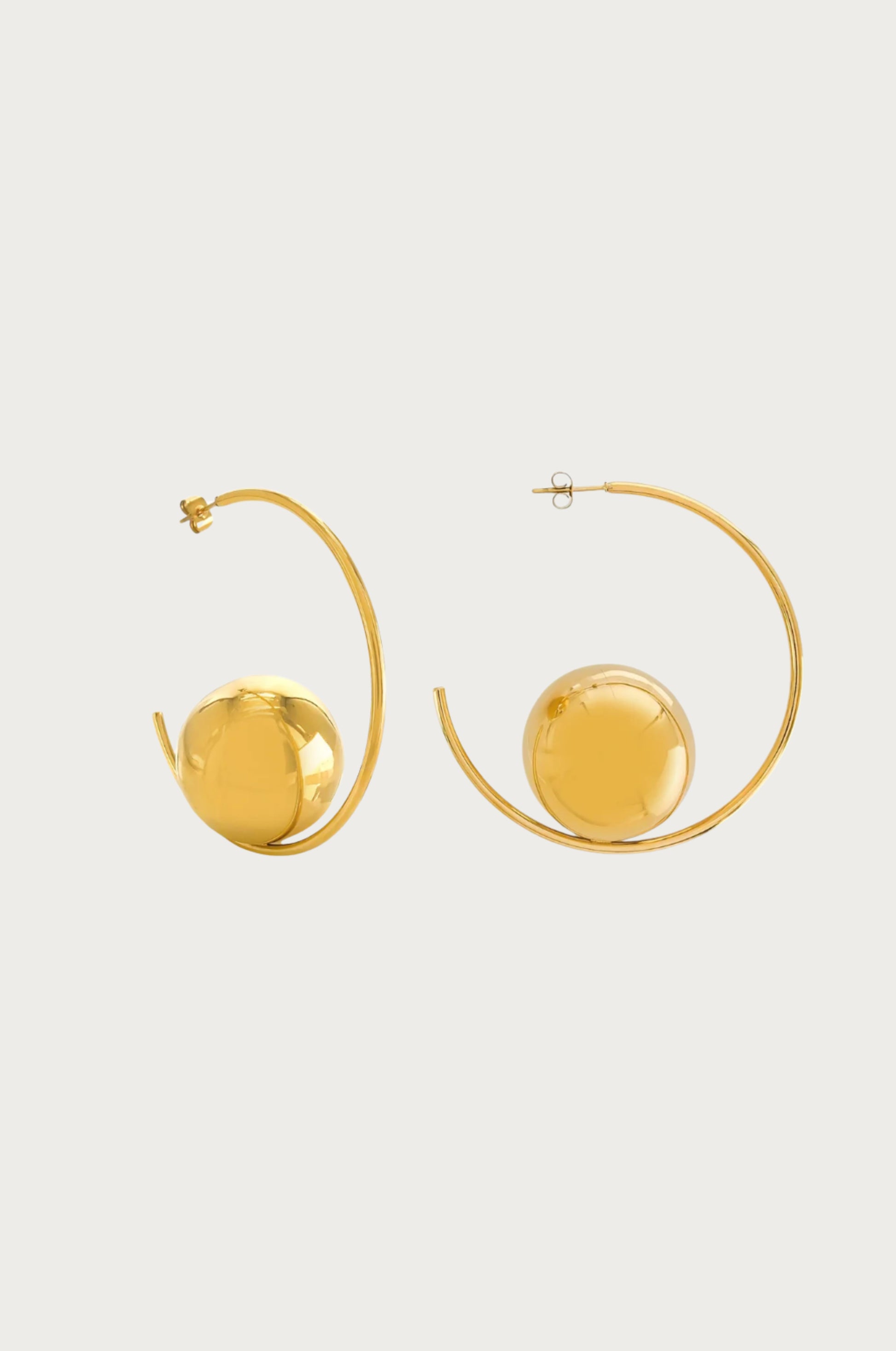 Solis Gold Hoop Earrings